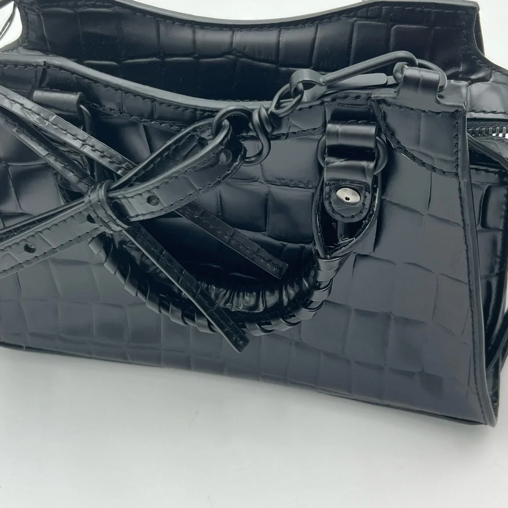 Balenciaga Neo City Bag Black Croc Authentic Luxury - Picture 6 of 10